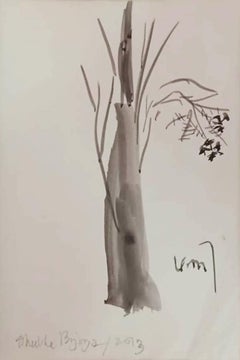 Sin título (Palmera), Acuarela sobre papel por Artista Indin "En Stock"