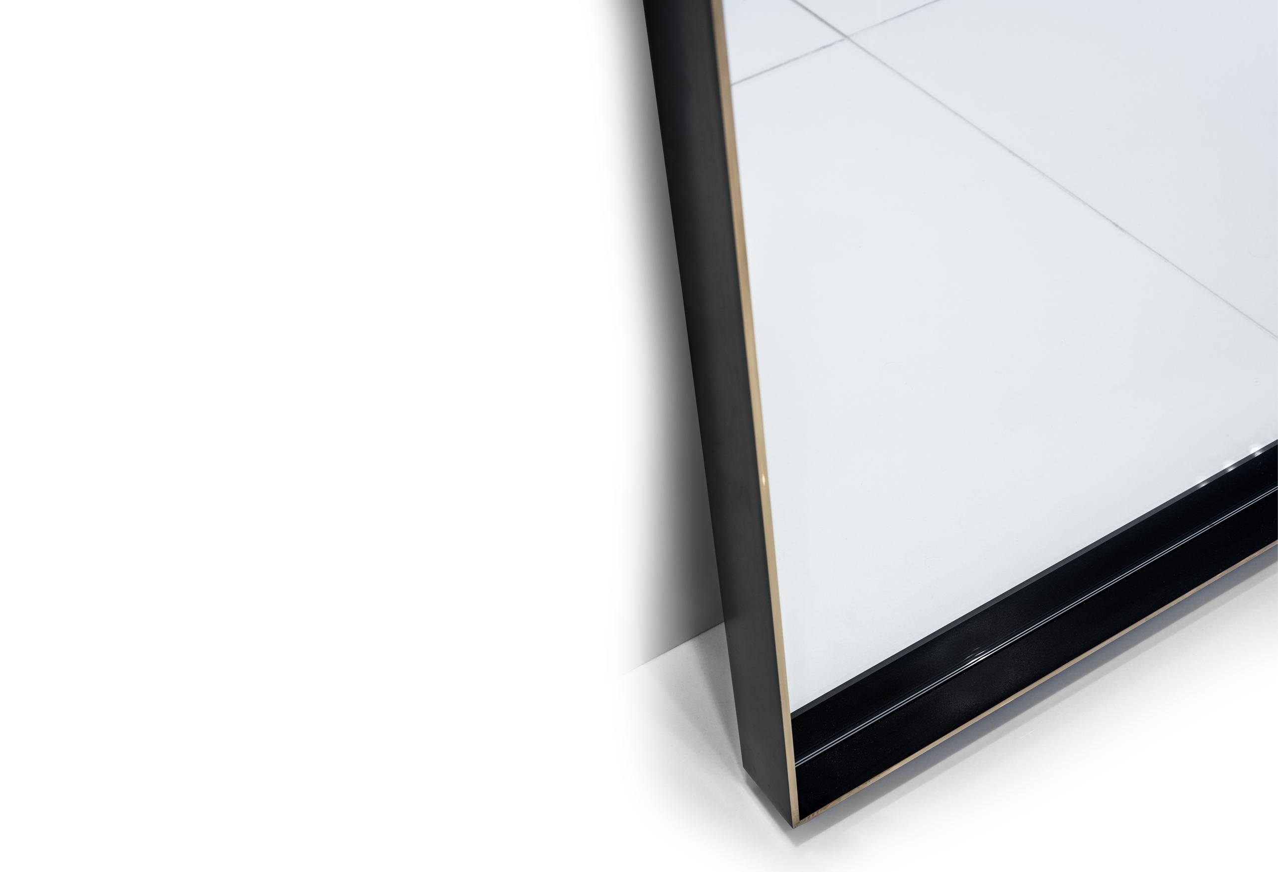 The simple purity of the Rone Floor Mirror means it pairs beautifully with any piece in any setting. 

Shown with a solid Brass frame with patinated sides and burnished edges.

This is a natural product that may have slight imperfections. This is
