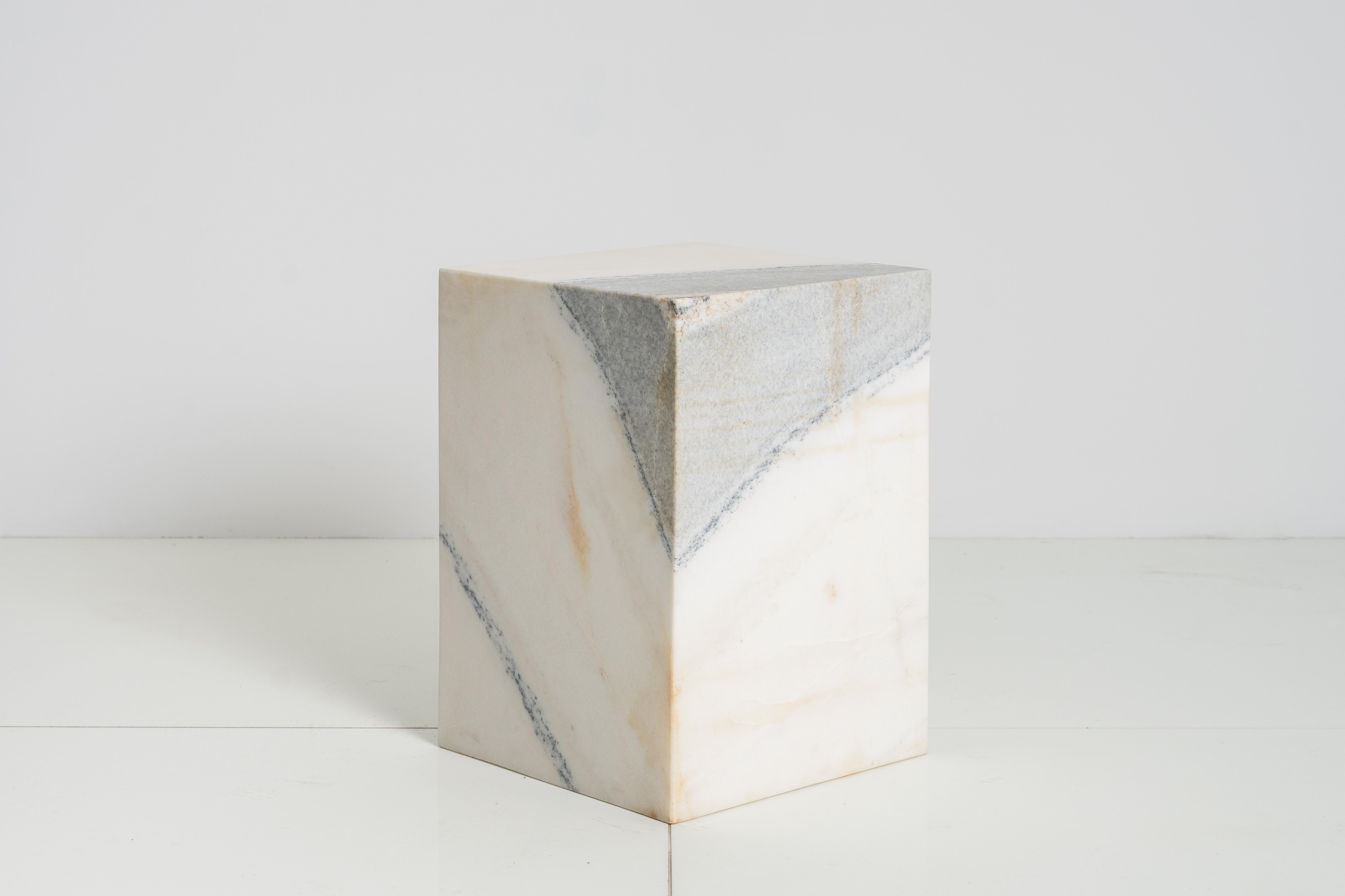 Marble KGBL Terrell Side Table  For Sale