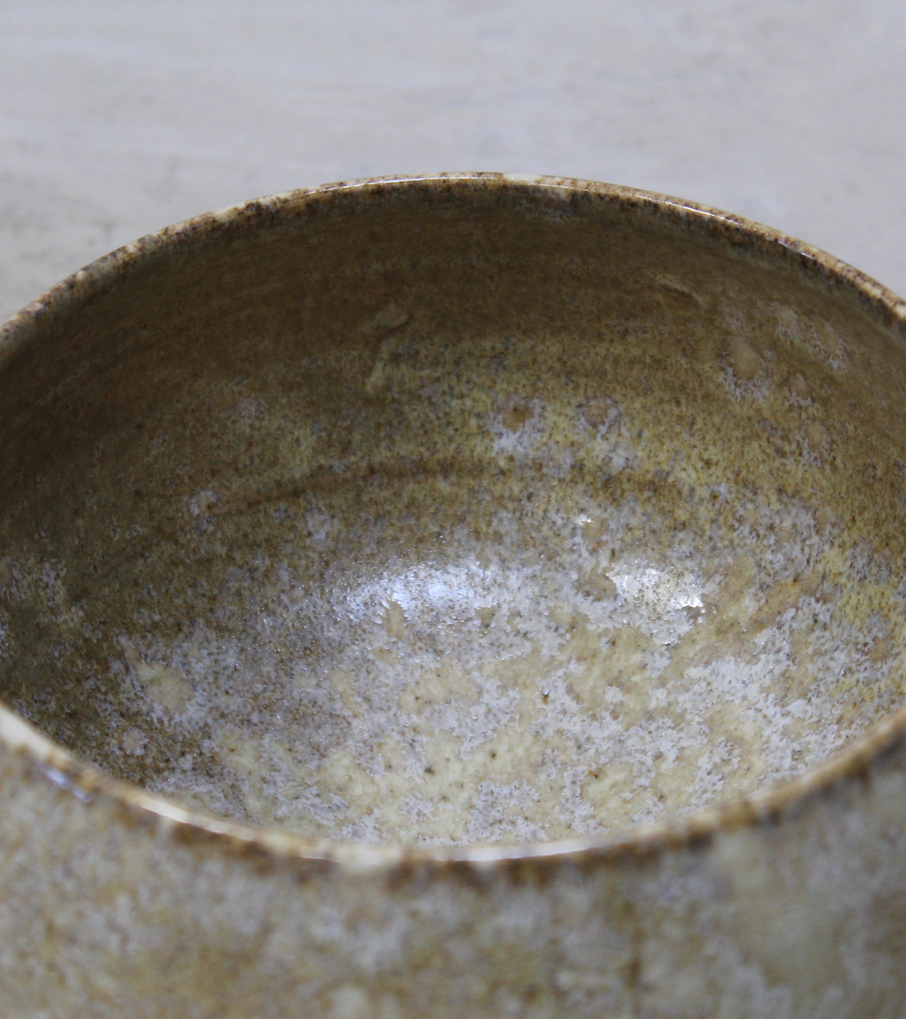 KH Würtz Cauldron Shaped Bowl Sandstone Glaze In Excellent Condition In London, GB