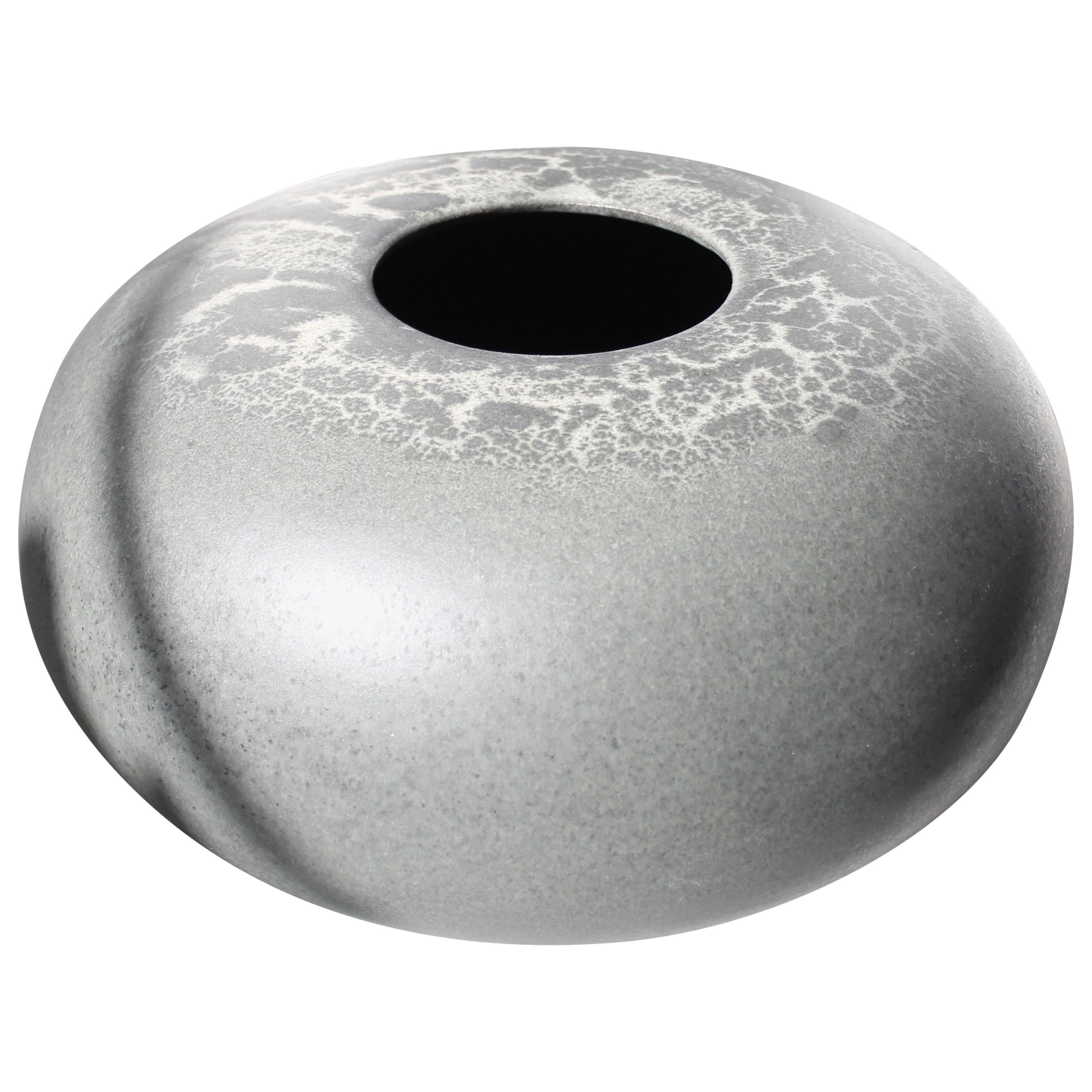 KH Würtz Large Pebble Vase in Blistered Lead Glaze