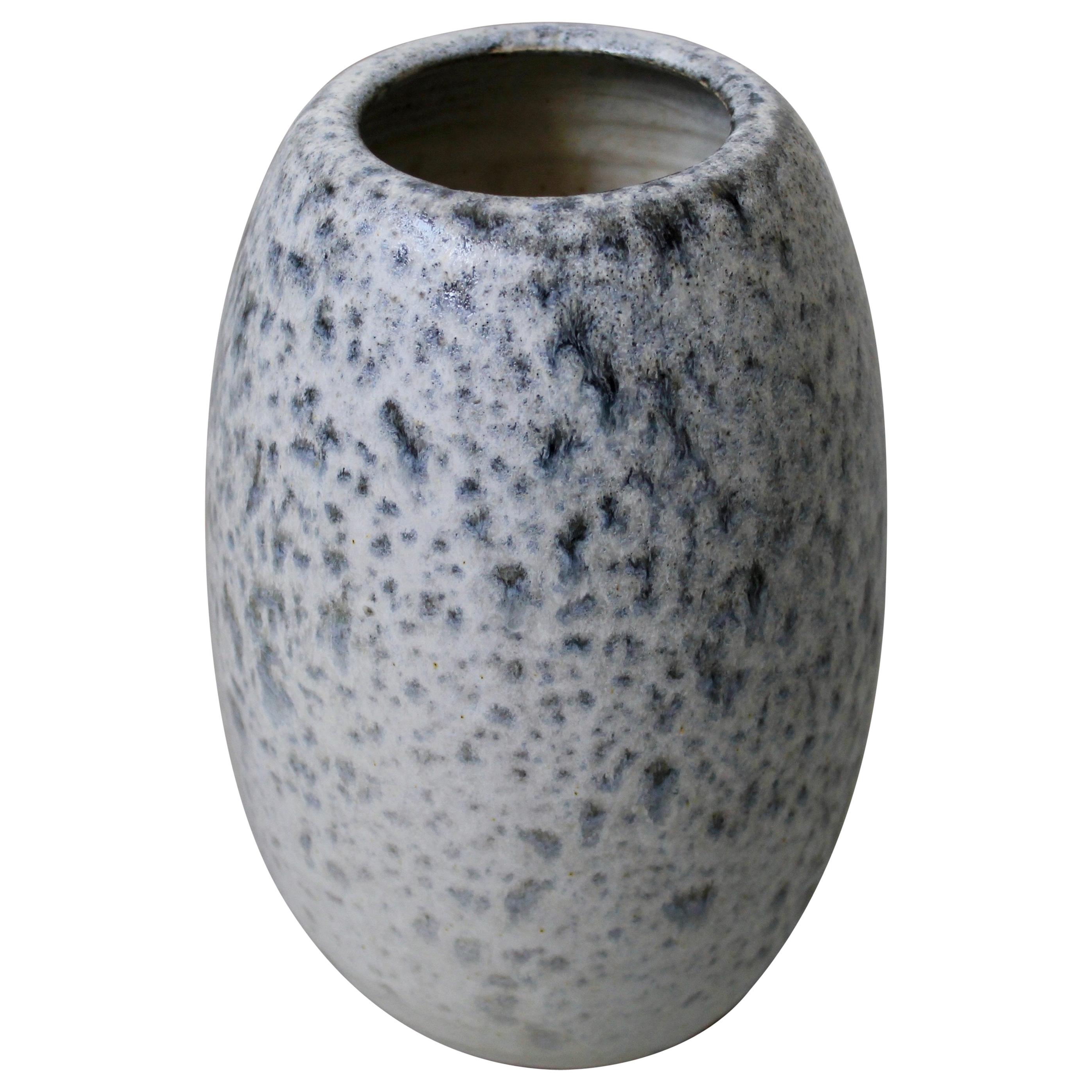 KH Würtz Ovoid Vase in Stone Blue Glaze