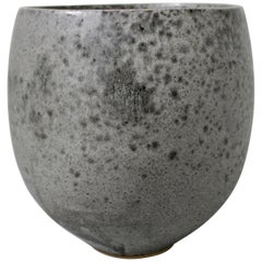 KH Würtz Small Bonshō Bell Shaped Planter in Grey Glaze