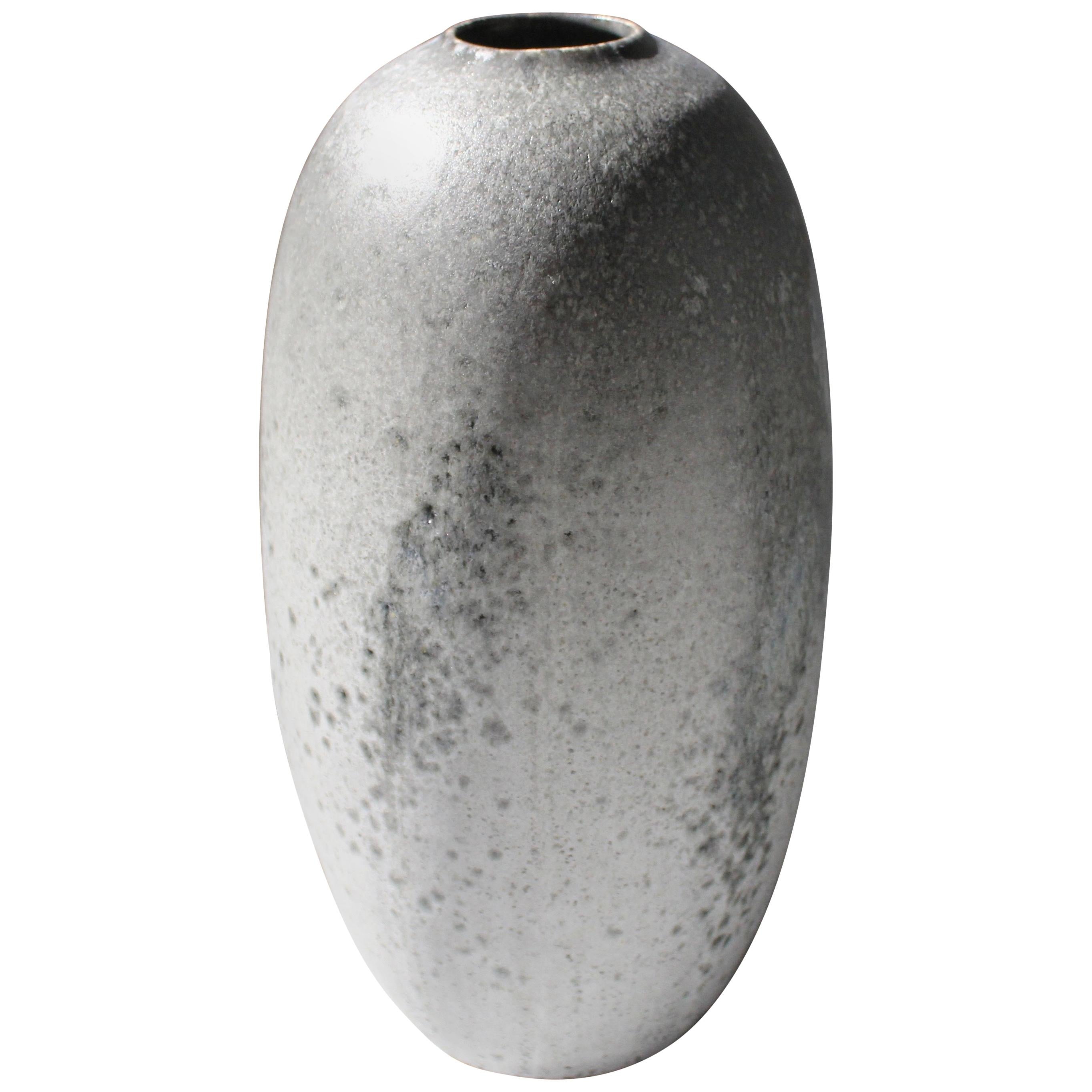 KH Würtz Tall Torpedo Shaped Vase in Granite Glaze