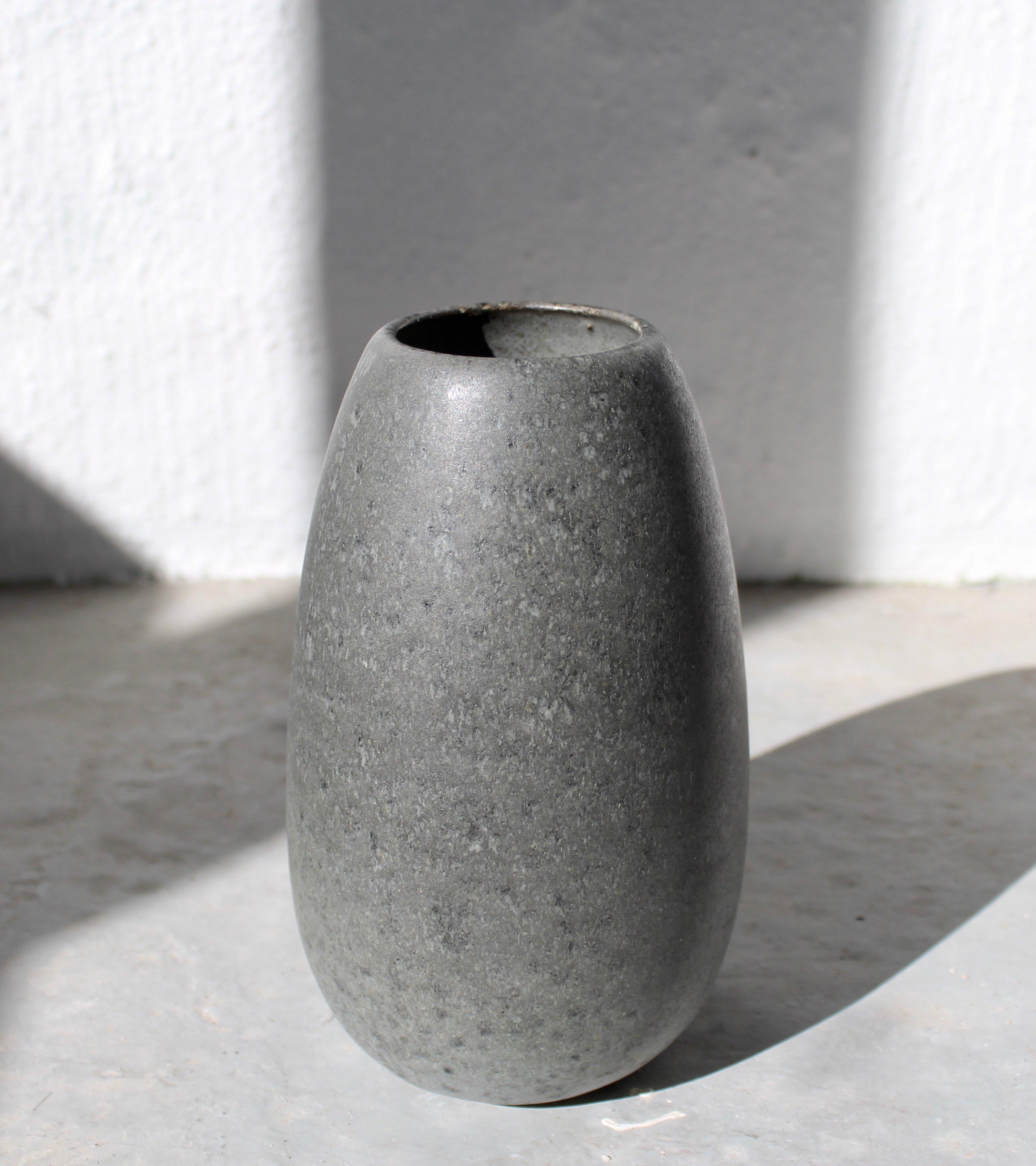 Danish KH Würtz Teardrop Vase in Granite Glaze