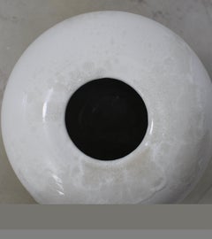 Kh Würtz Very Large, Broad-Shouldered Baluster Vase in Ivory Glaze