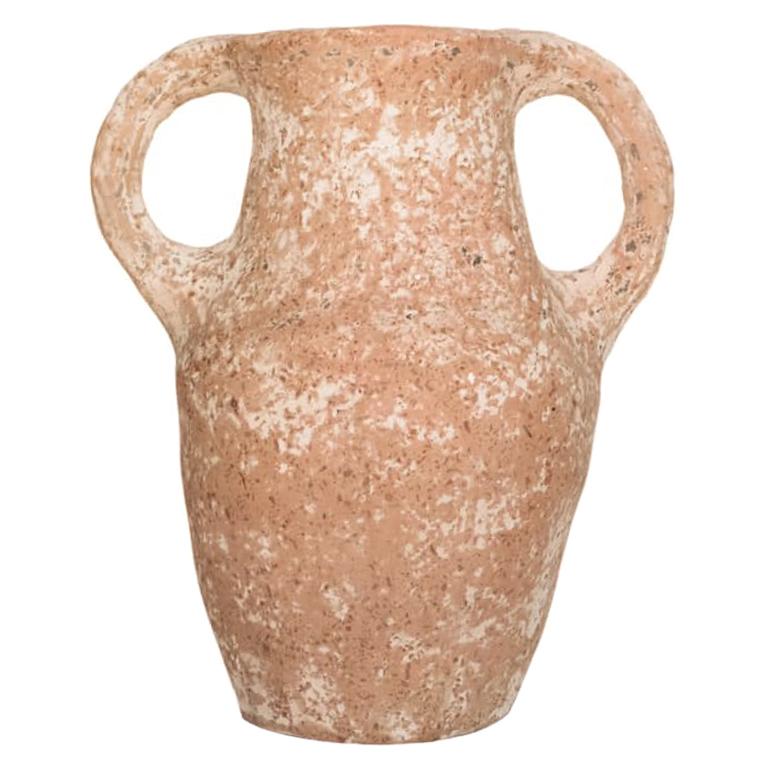 Khabia Freckles Terracotta Jar Made of Clay, Handcrafted by the Potter Aïcha