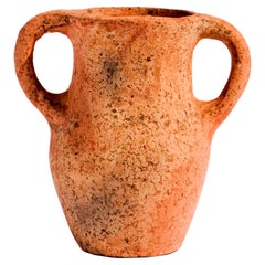 Khabia Freckles Terracotta Jar Made of Clay, Handcrafted by the Potter Aïcha