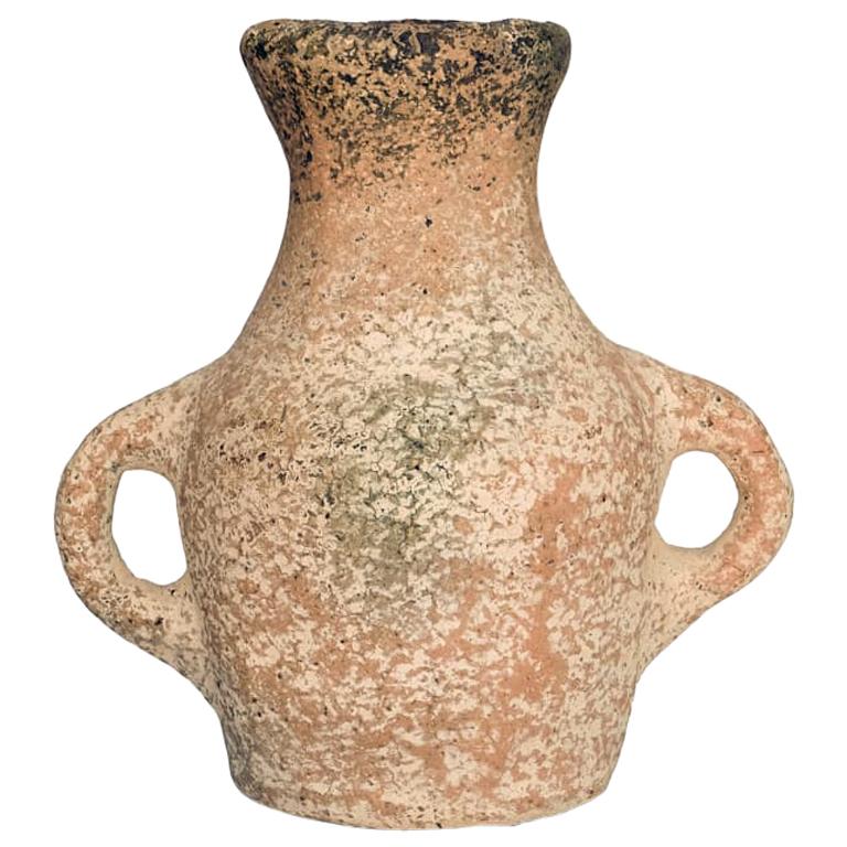 Khabia Freckles Terracotta Jar Made of Clay, Handcrafted by the Potter Raja For Sale