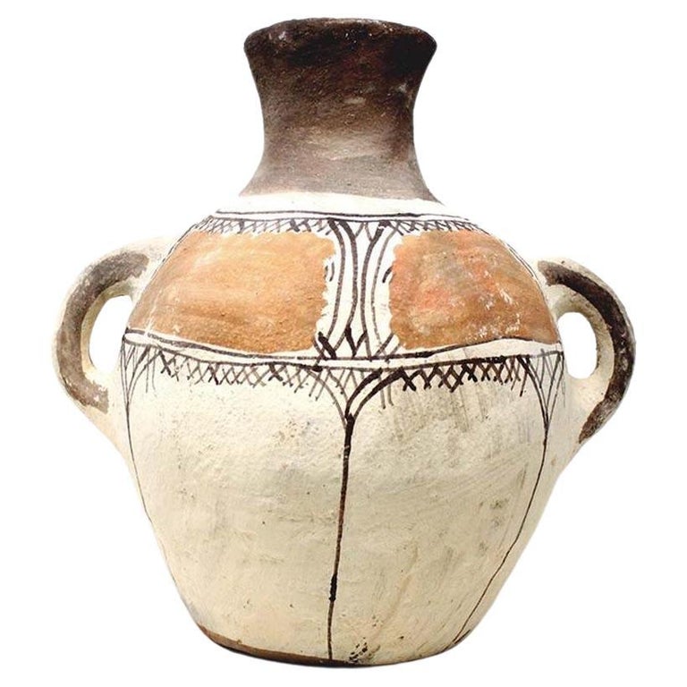 White Earthenware Vase - 48 For Sale on 1stDibs