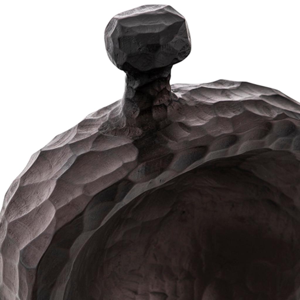 South African Hand-Carved Primal Brutalist Wood Totem Sculpture #3 – Egg Designs, Africa For Sale