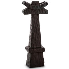 Set di sculture Totem decorative intagliate a mano Khada