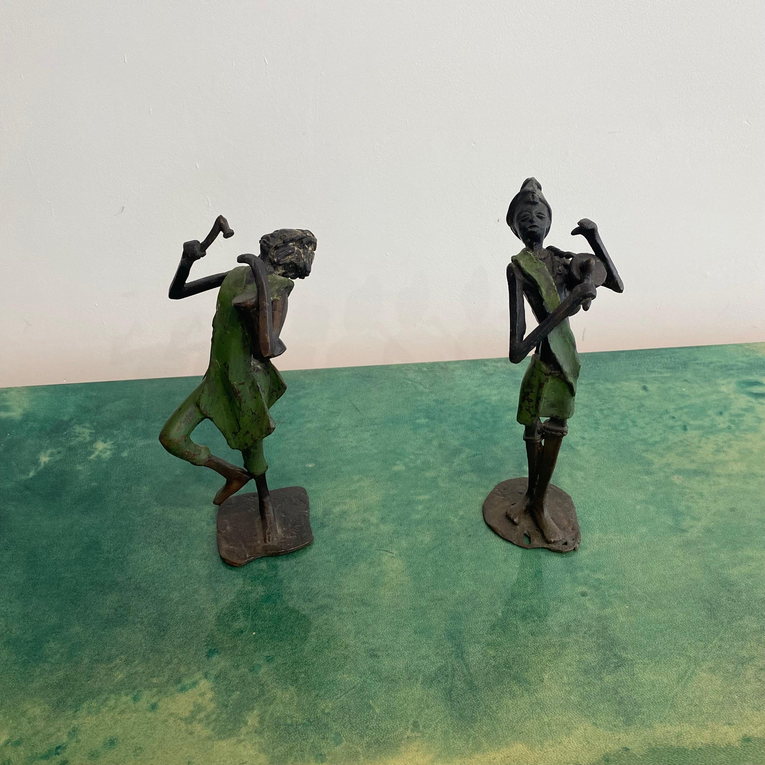 Khadim Diop, the Senegalese artist renowned for his bronze sculptures that adorn many private collections worldwide, has crafted two captivating and expressive pieces that showcase his mastery of the medium, a rare find in the market outside Africa!