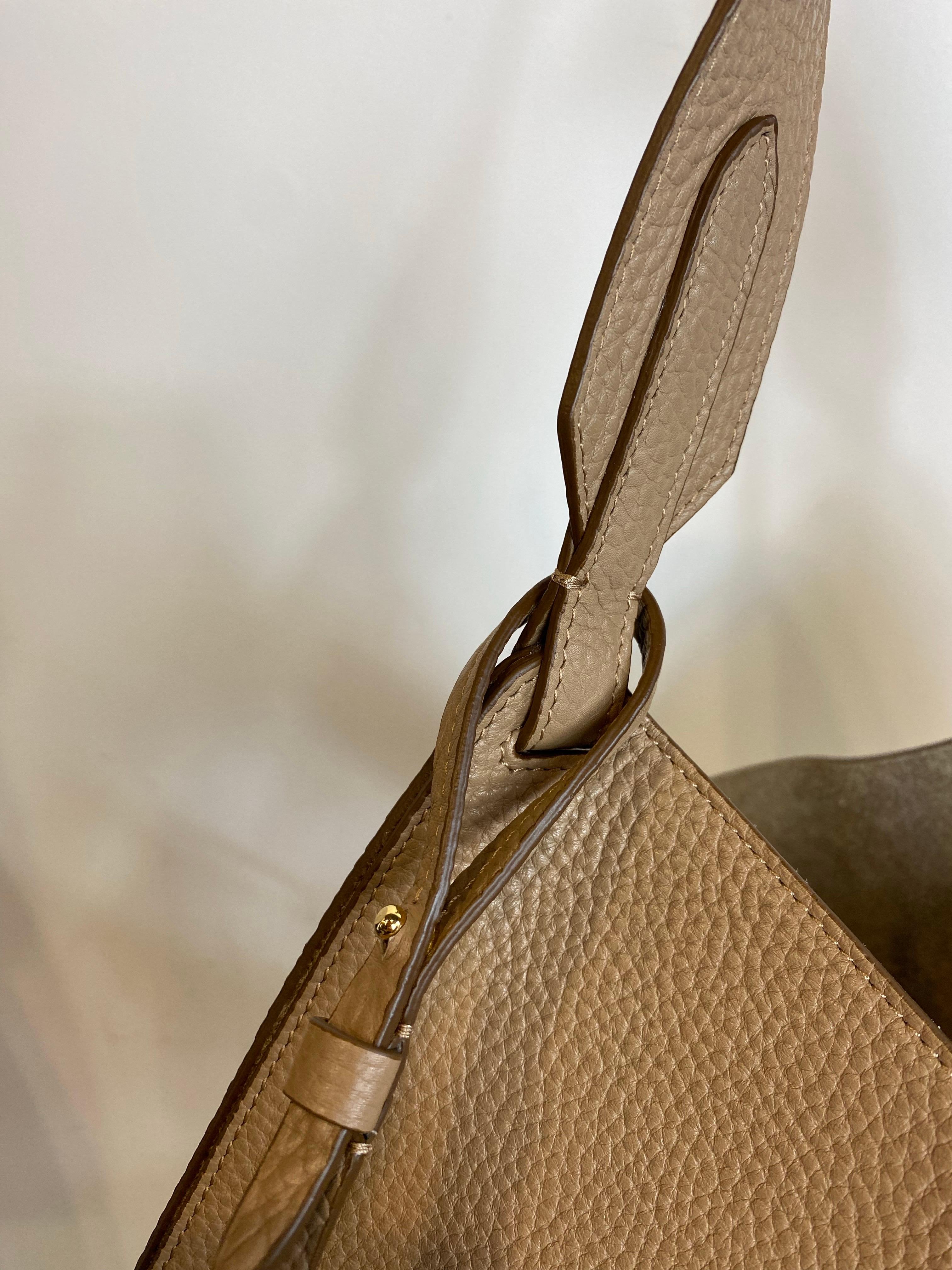 Beige Khaite bag in beige leather. For Sale