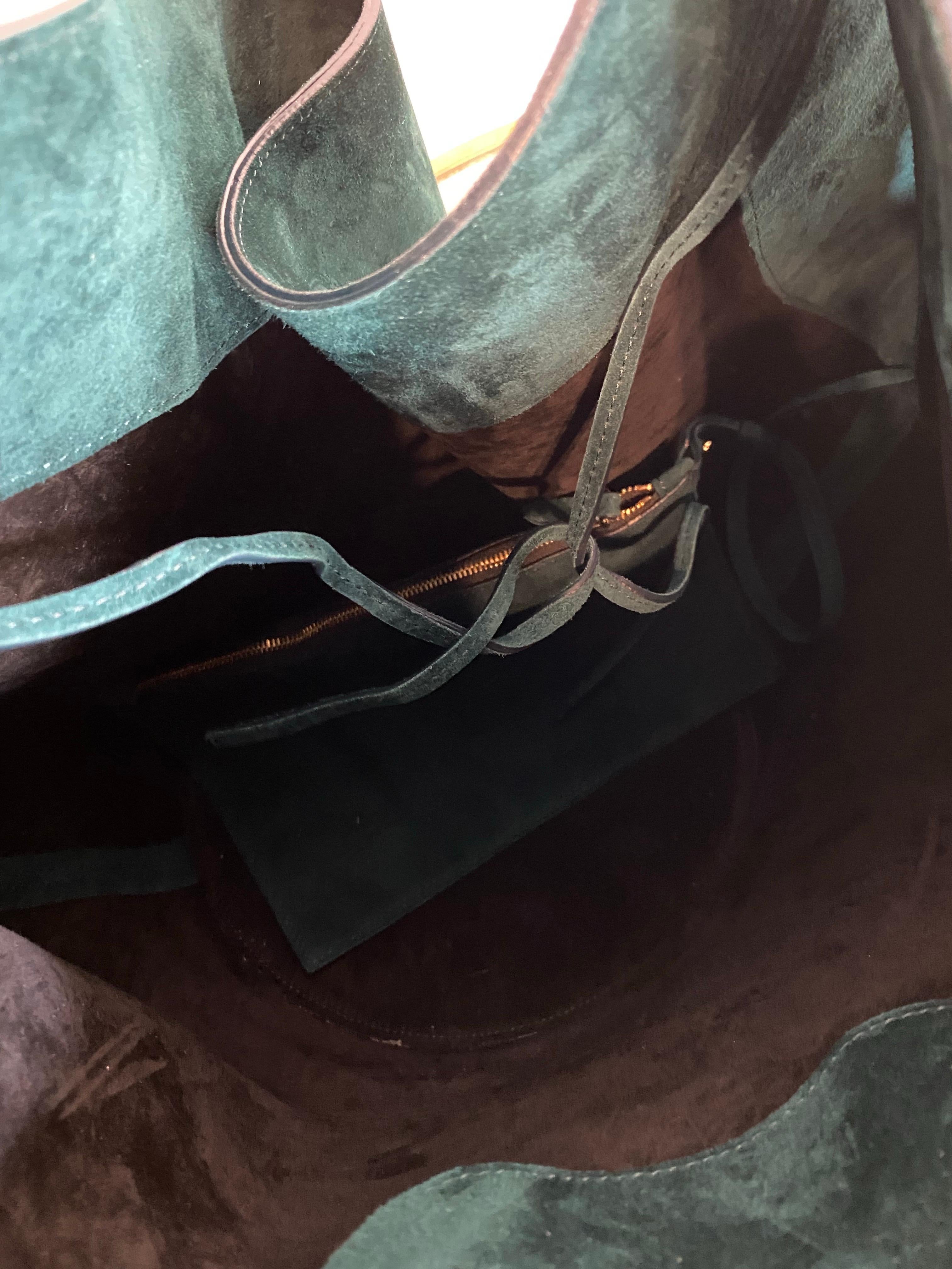 Khaite bag in green leather. For Sale 1