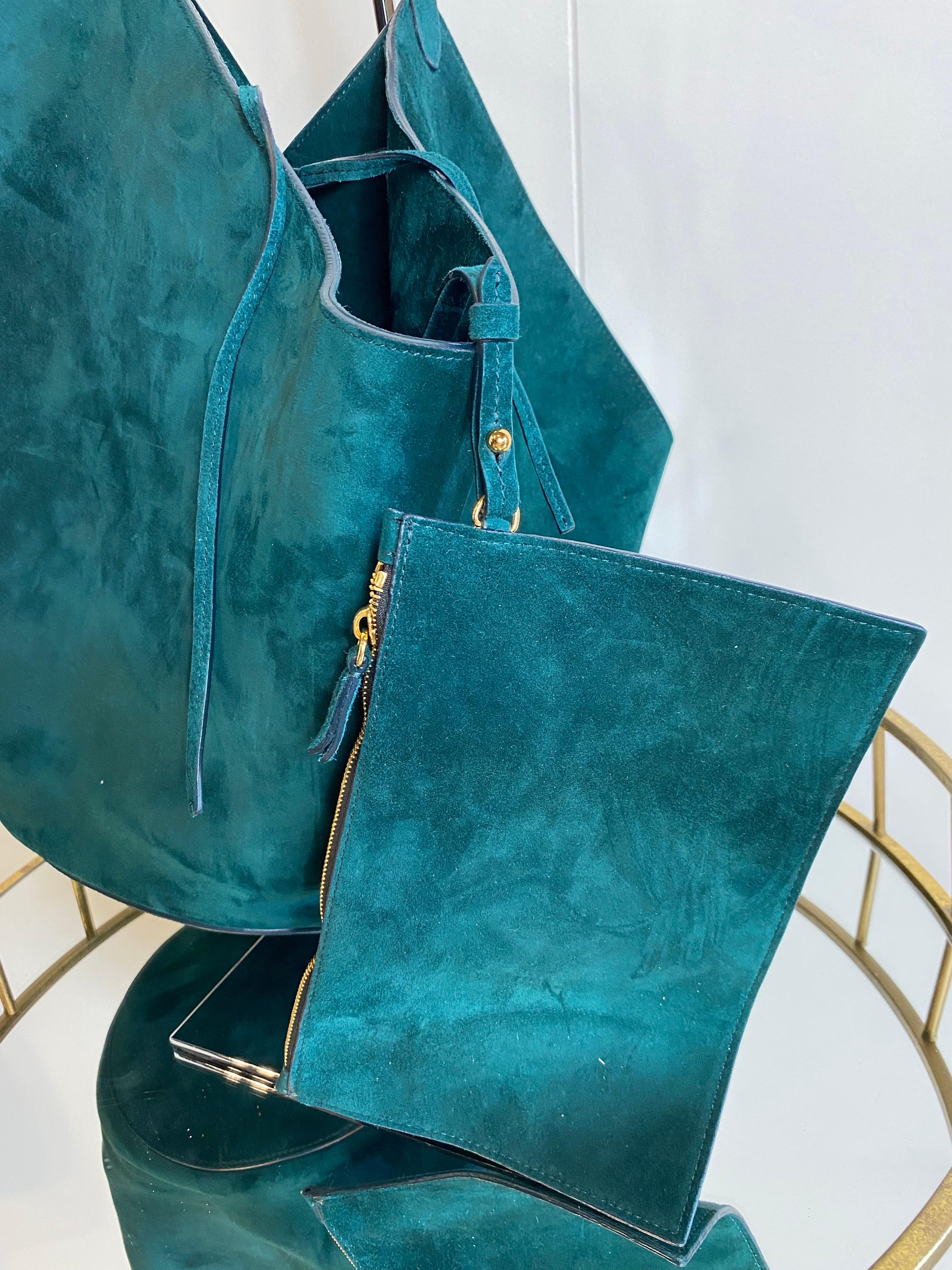 Khaite bag in green leather. For Sale 2