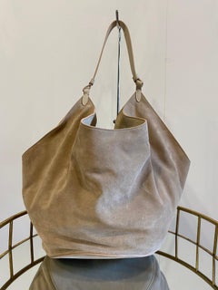 Khaite bag in sand-colored suede