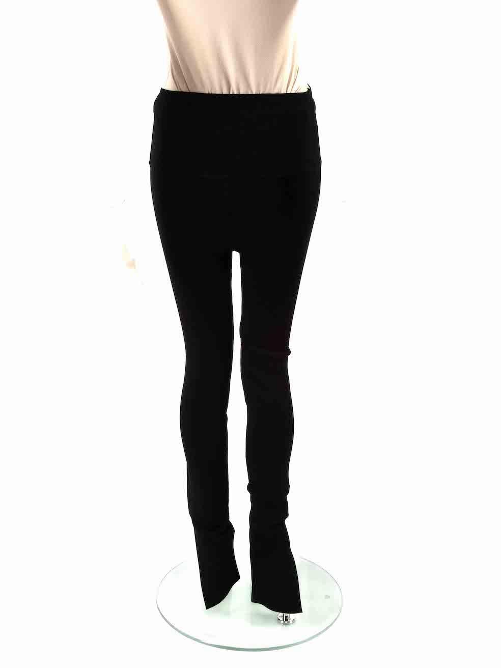 Khaite Black High Waisted Leggings Size L In Good Condition For Sale In London, GB