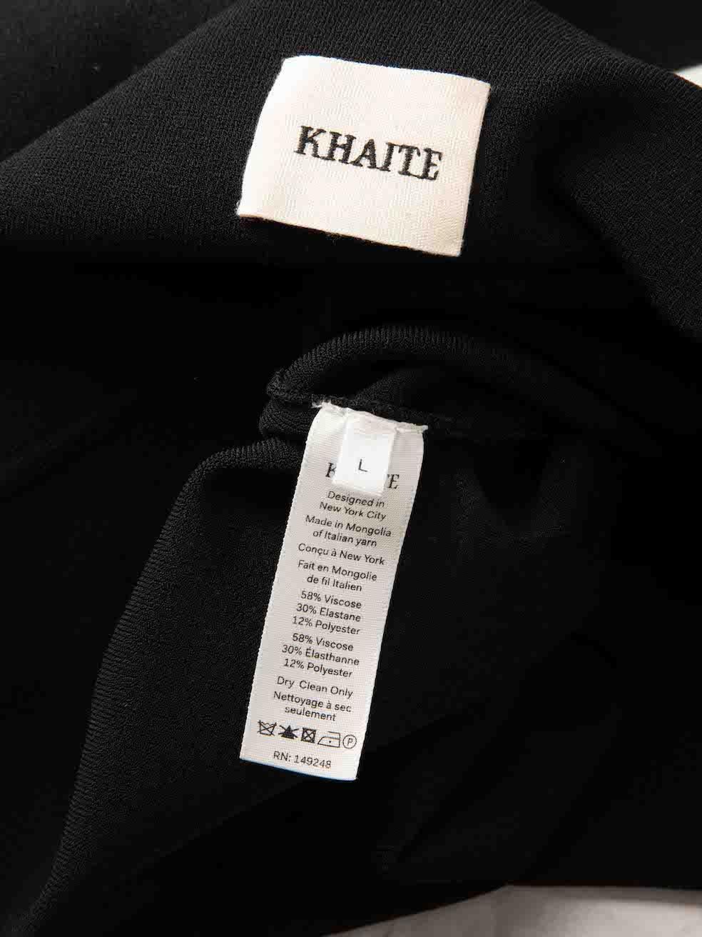 Women's Khaite Black High Waisted Leggings Size L