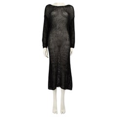 Khaite Black Knit Midi Dress Size S