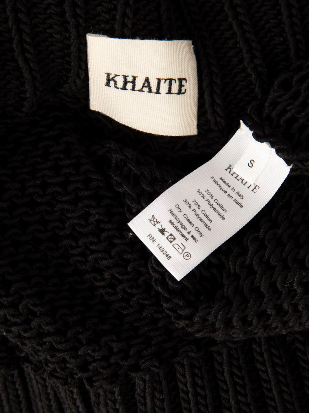 Pull en maille ouverte noire, taille S Pour femmes en vente