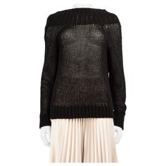 Khaite Black Open Knit Jumper Size S