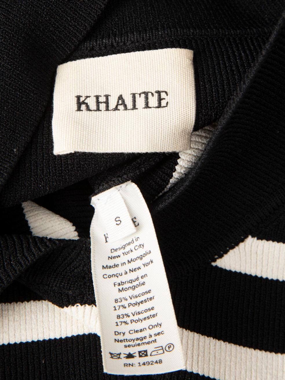 Khaite Top in maglia a righe bianche e nere taglia S.S. White In condizioni Nuovo in vendita a London, GB