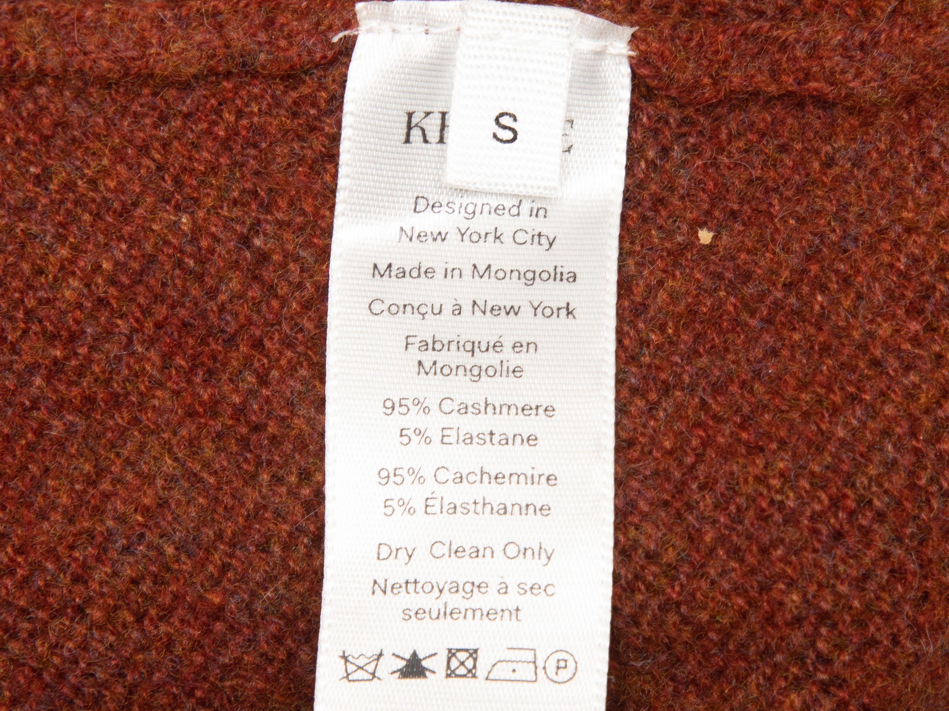 burnt orange cashmere sweater