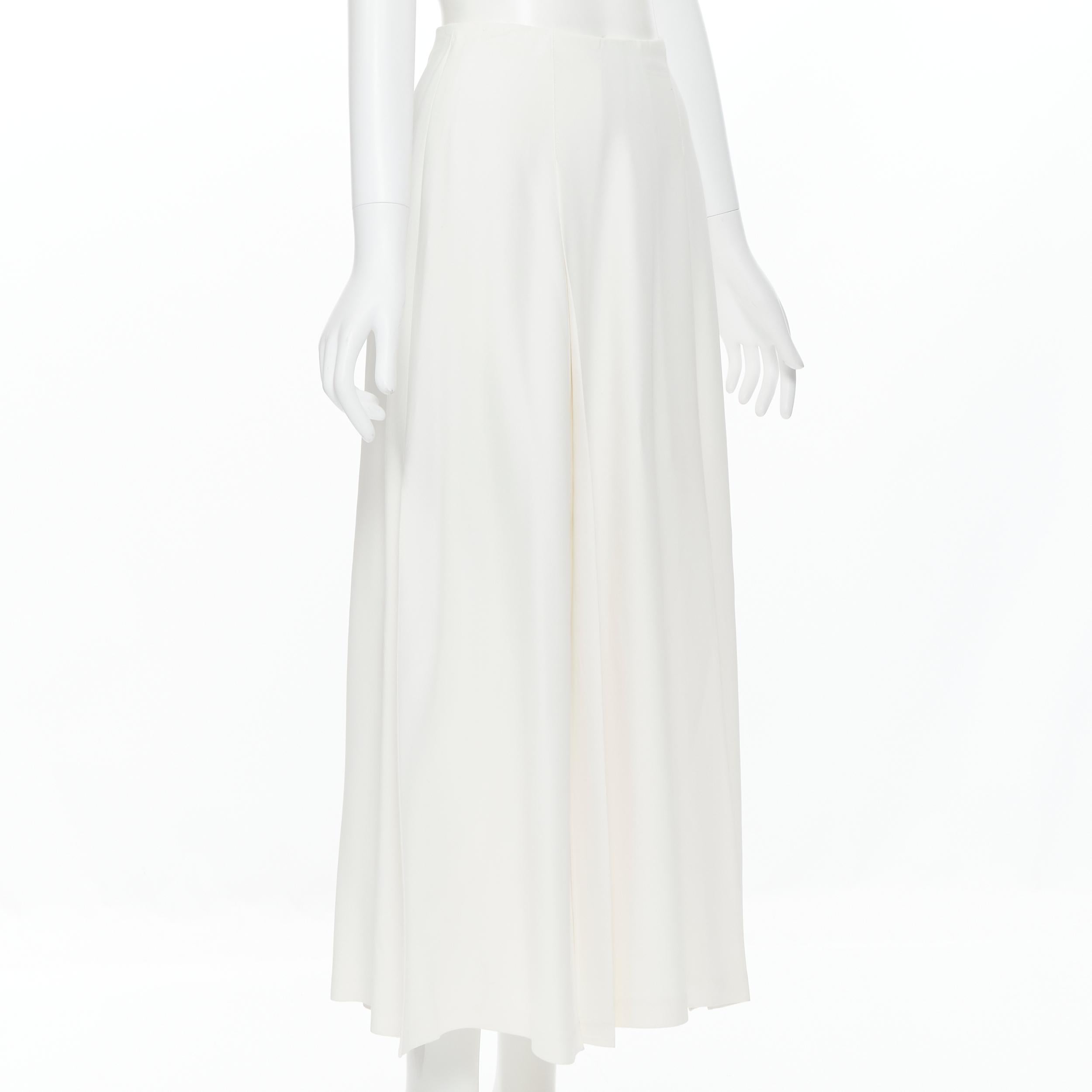white viscose skirt