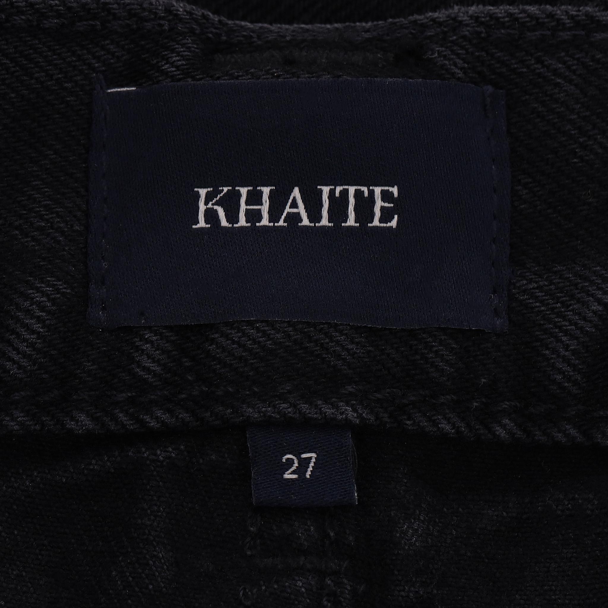 Culottes a gamba larga in denim di Khaite in vendita 1