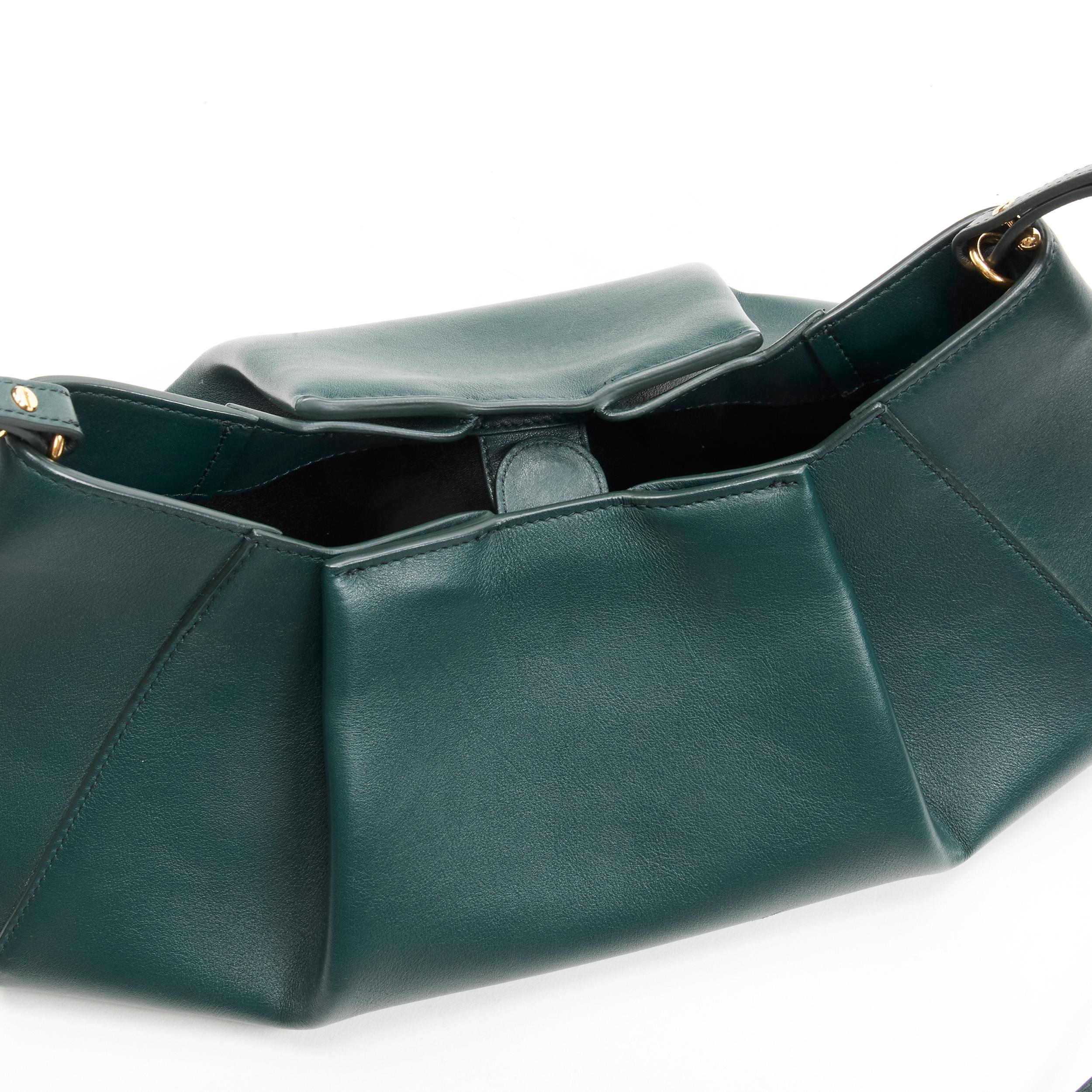 Women's KHAITE Jeanne forest green gathered pleat dumpling crossbody bag
