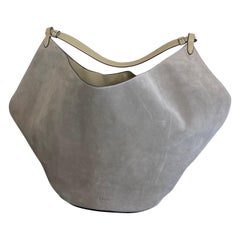 Khaite Lotus bag in grey suede