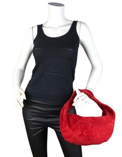 Khaite Red Suede Olivia Bag rt $2200