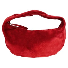 Khaite Red Suede Olivia Bag rt $2200