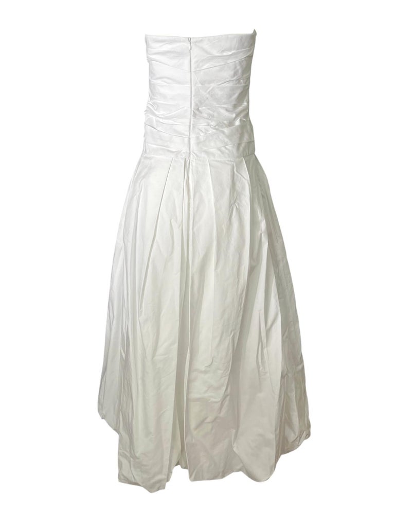 khaite white dress Vivian | low back Bellamy Faille And Silk-organza Turtleneck