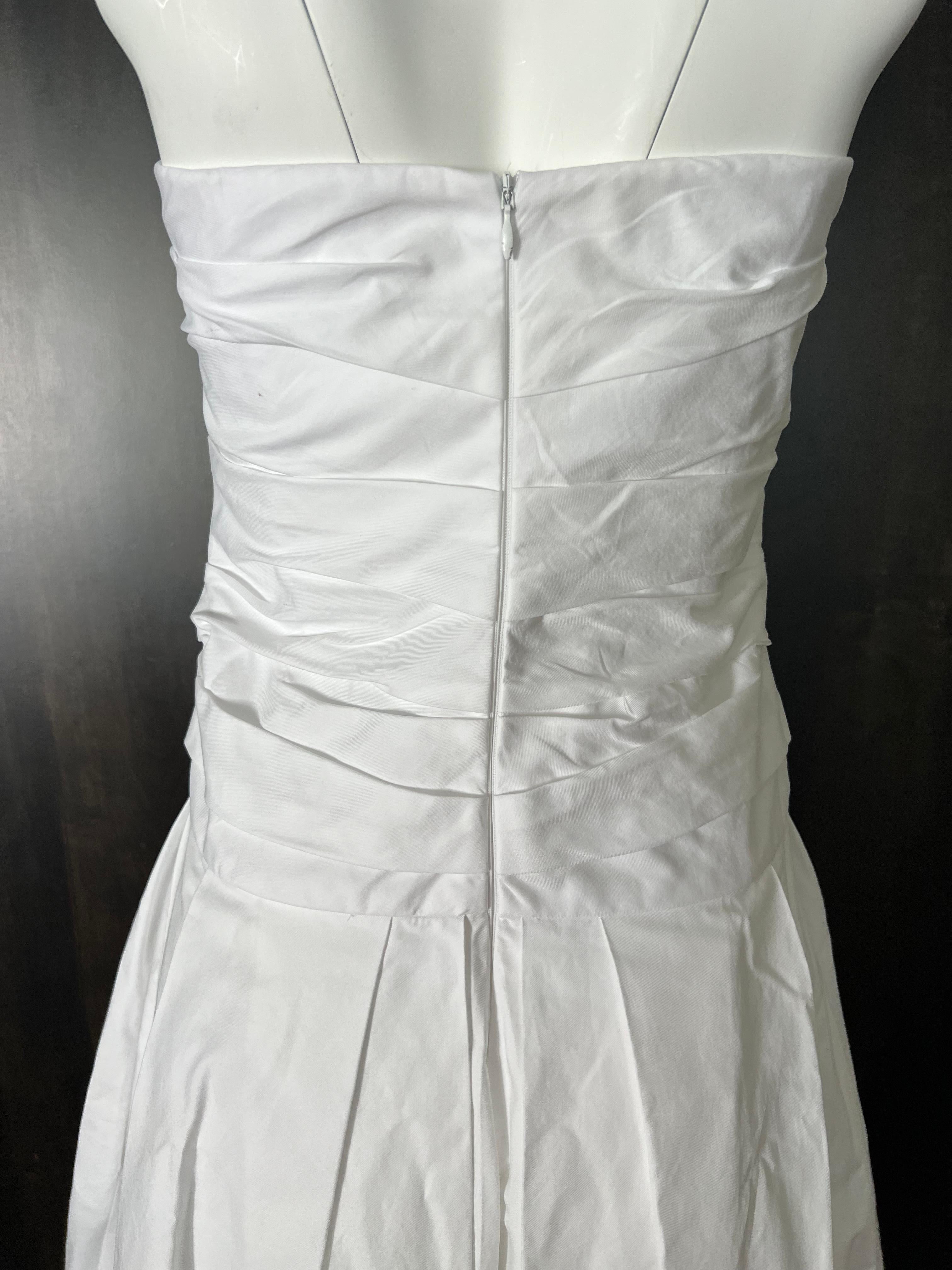 Khaite White Cotton Maxi Dress In Excellent Condition For Sale In Beverly Hills, CA