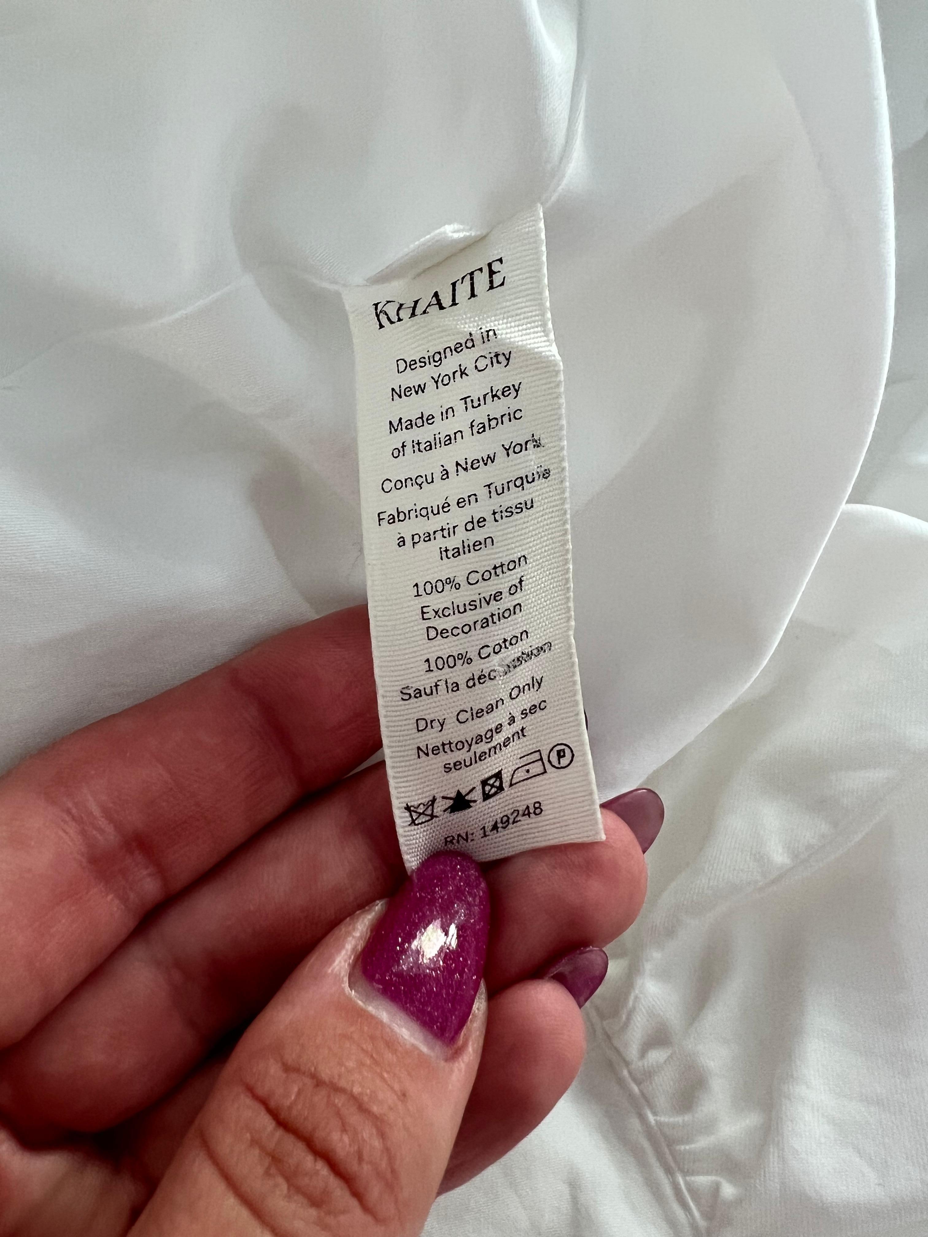 Khaite White Cotton Maxi Dress For Sale 2
