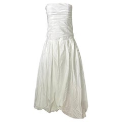 Maxivestido de algodón blanco Khaite