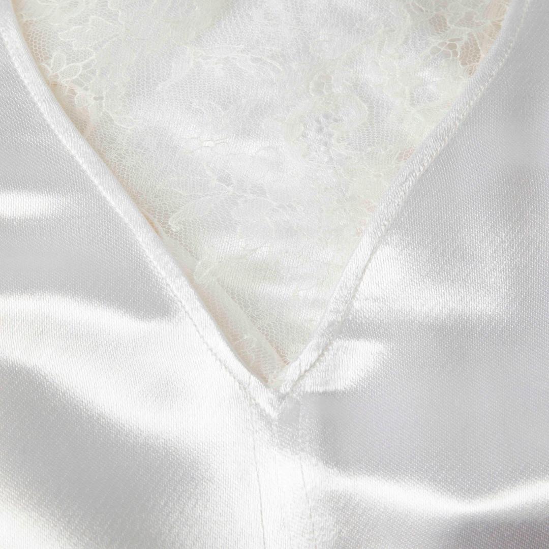 Blanc Whiting White - Robe à empiècements en dentelle - Taille XXS