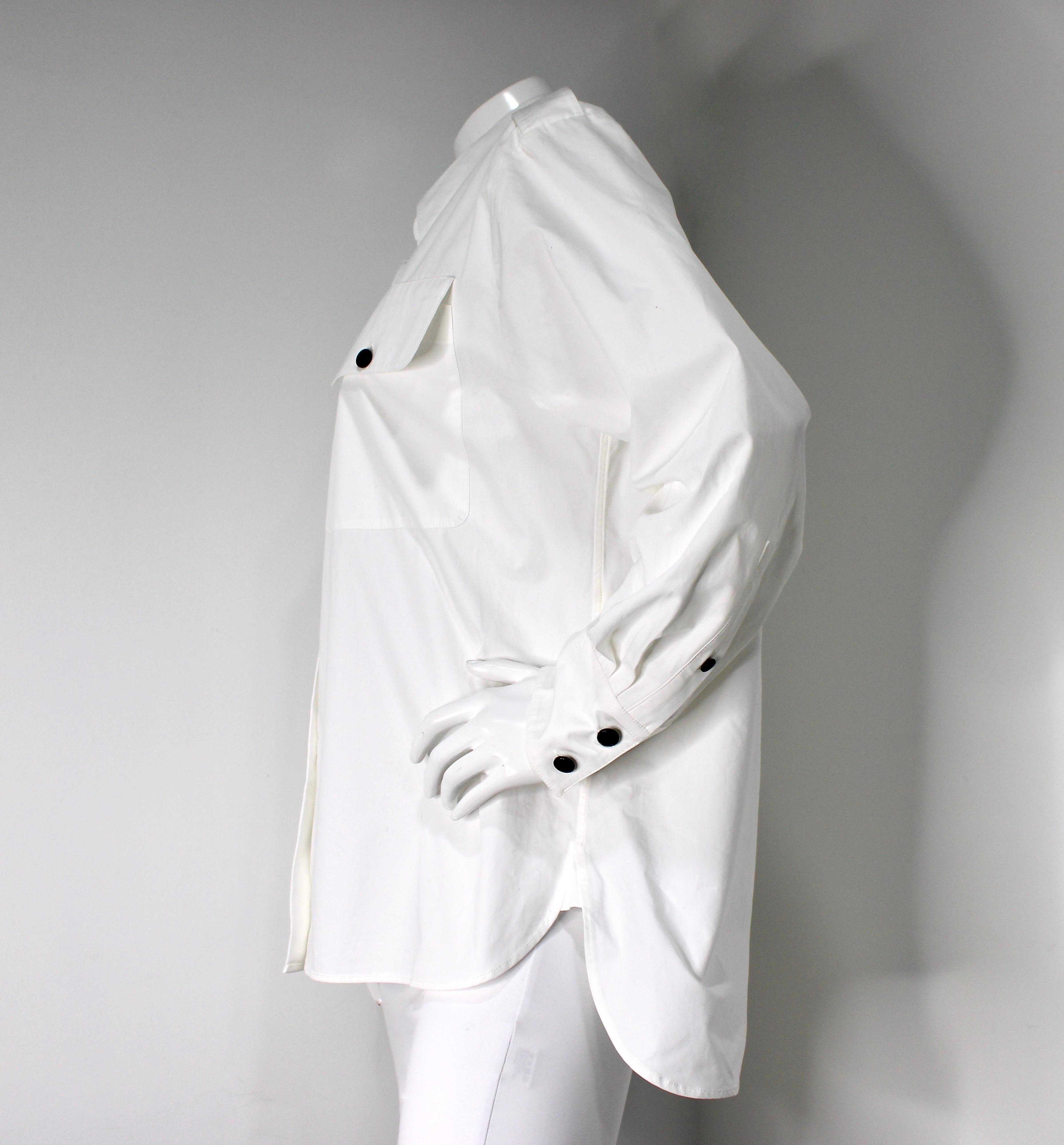 De las mujeres Khaite Camisa blanca con botones sobredimensionada de algodón Missa en venta