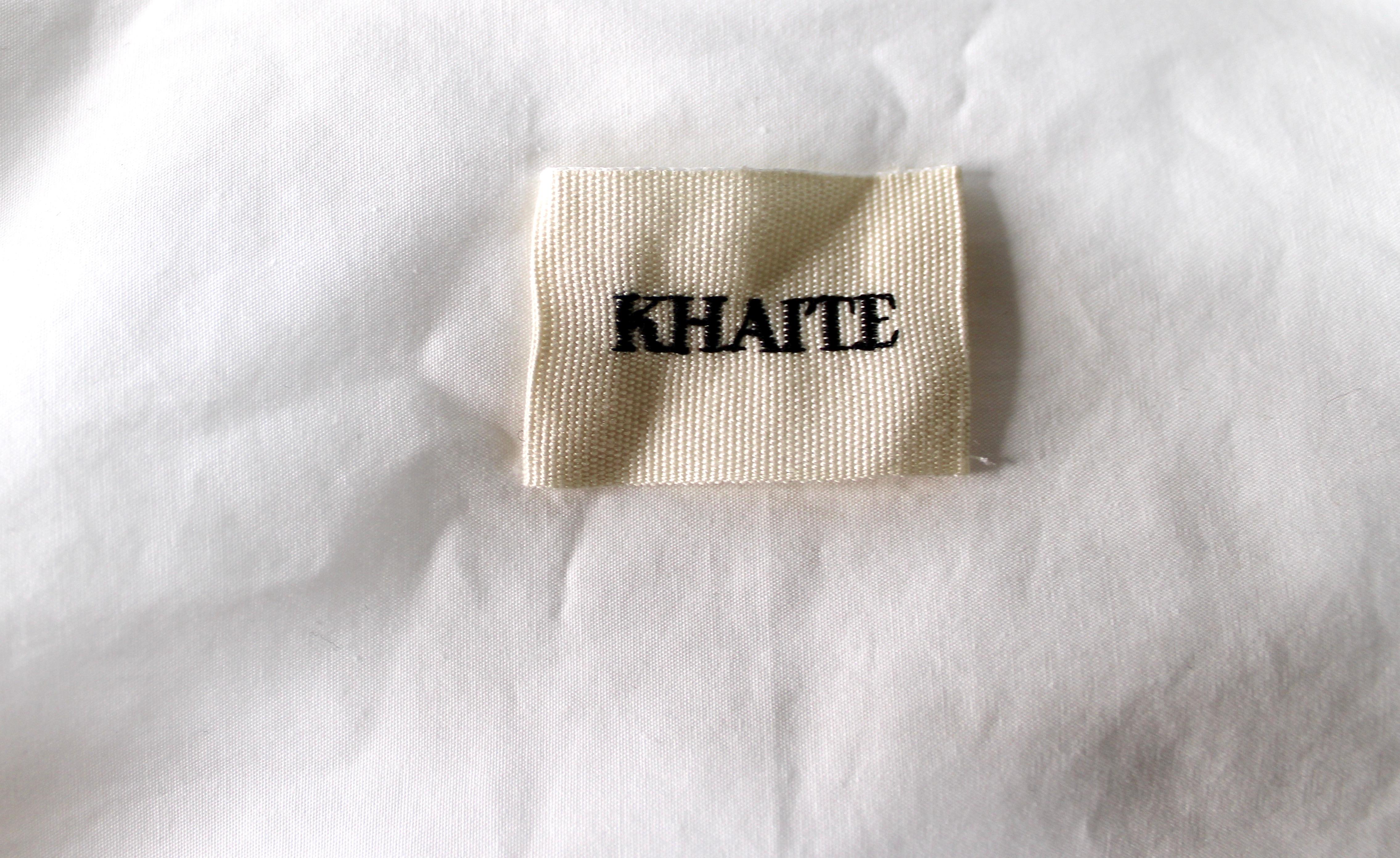 Khaite Camisa blanca con botones sobredimensionada de algodón Missa en venta 4