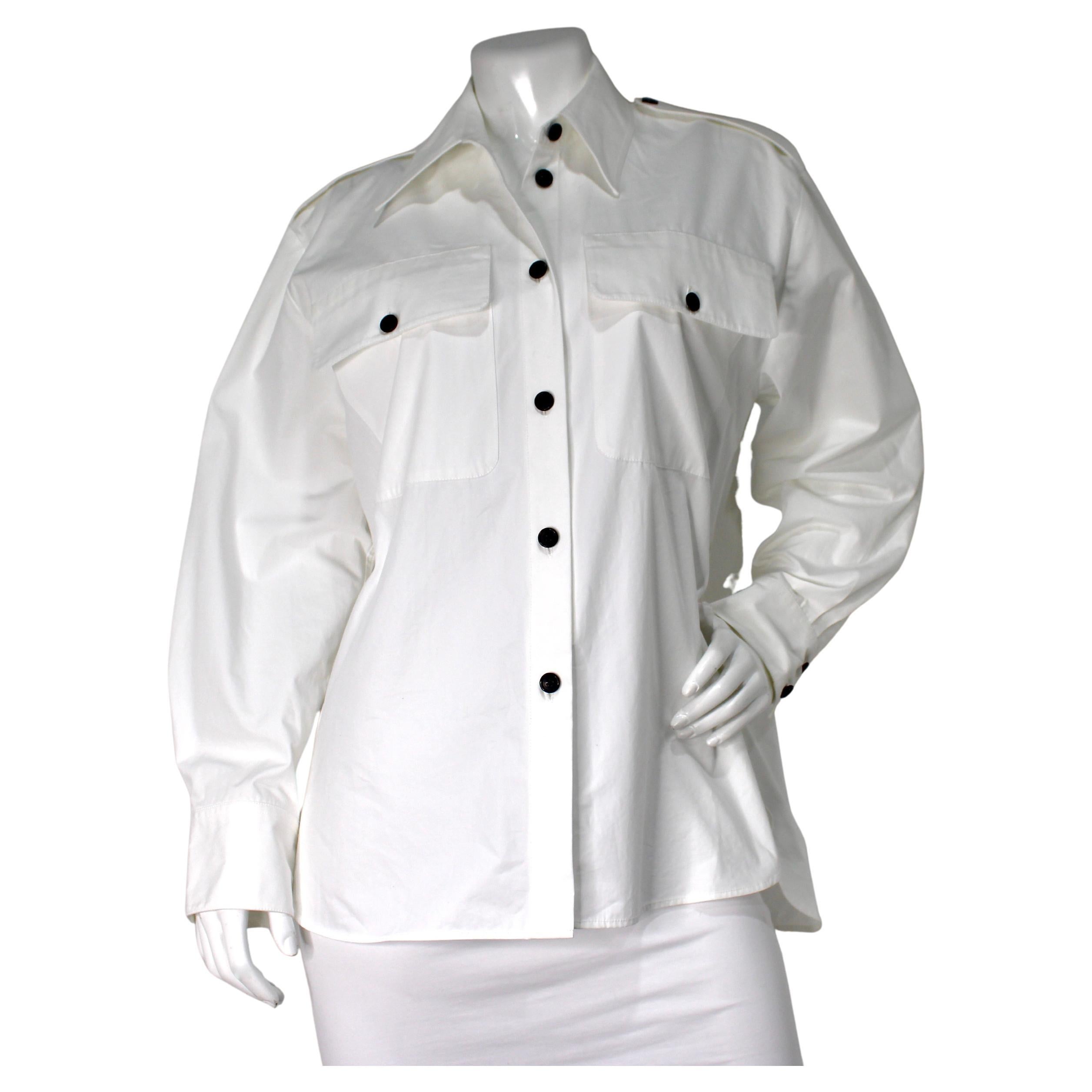 Khaite Camicia in cotone Missa bianca con bottoni oversize