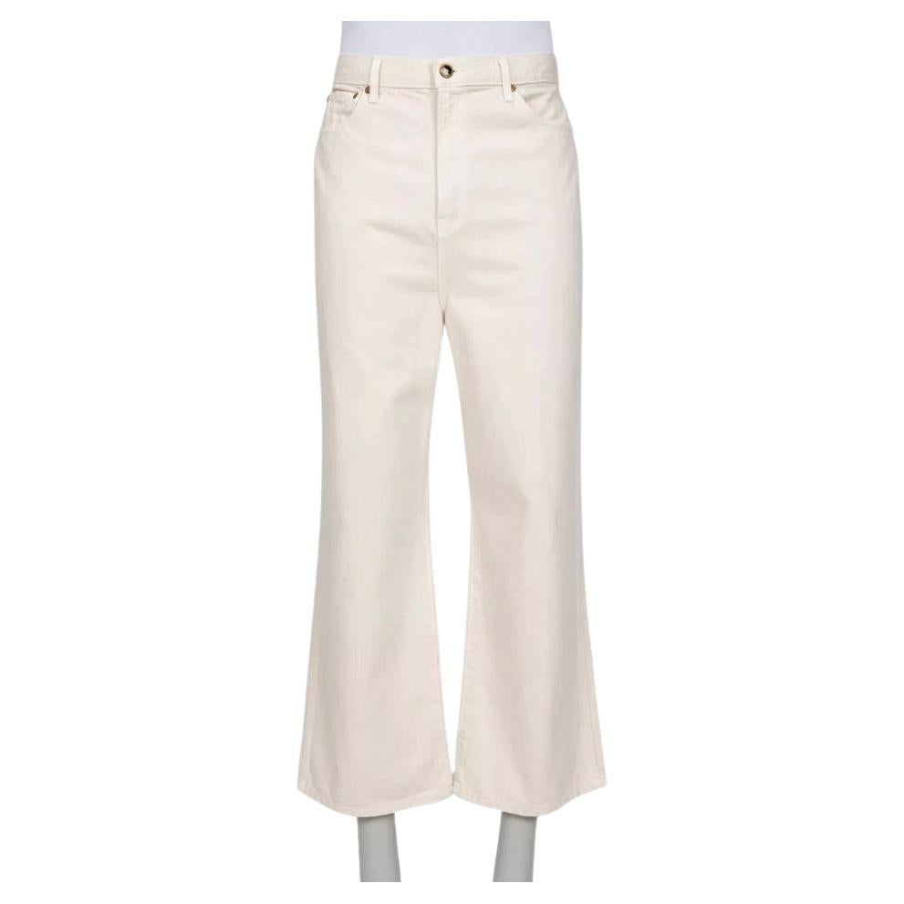 Jean à taille moyenne et à jambe large blanc de Whiting - Taille 29