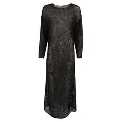 Khaite Women's Black Knitted Midi Dress