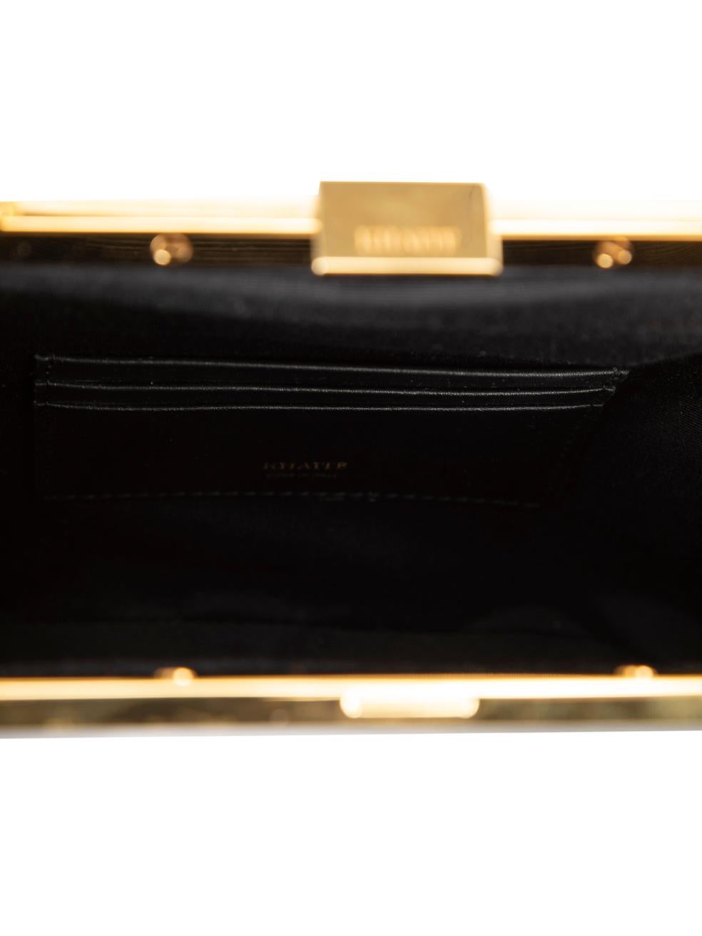 Khaite Women's Black Patent Leather Evening Bag 2