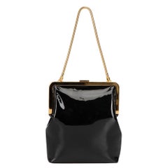 Khaite Women's Black Patent Leather Evening Bag