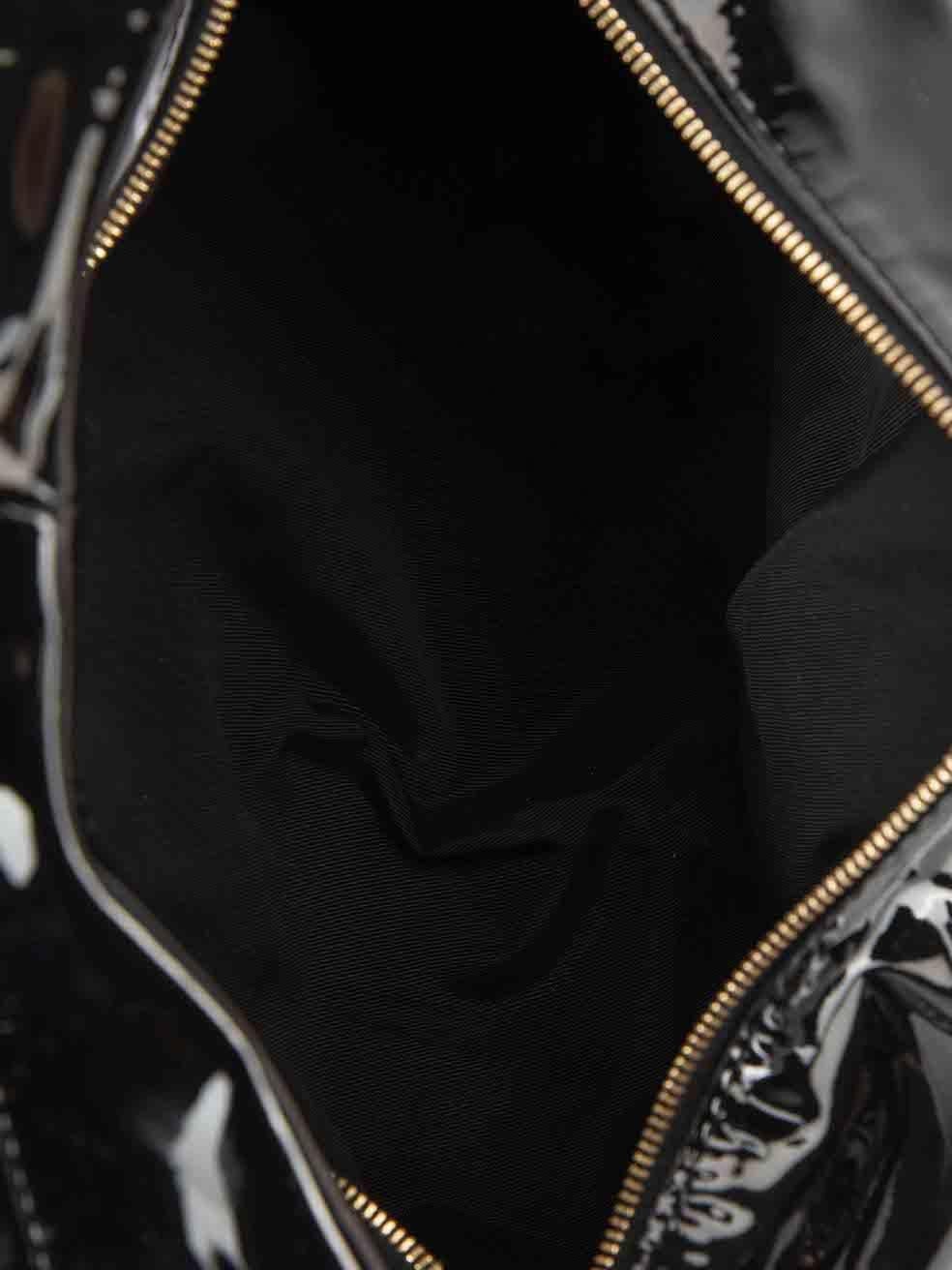 Khaite Women's Black Patent Leather Medium Olivia Hobo Bag 2