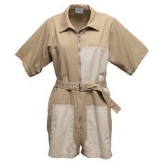 Cachi e beige Rachel Comey - Tuta con cintura a blocchi di colore