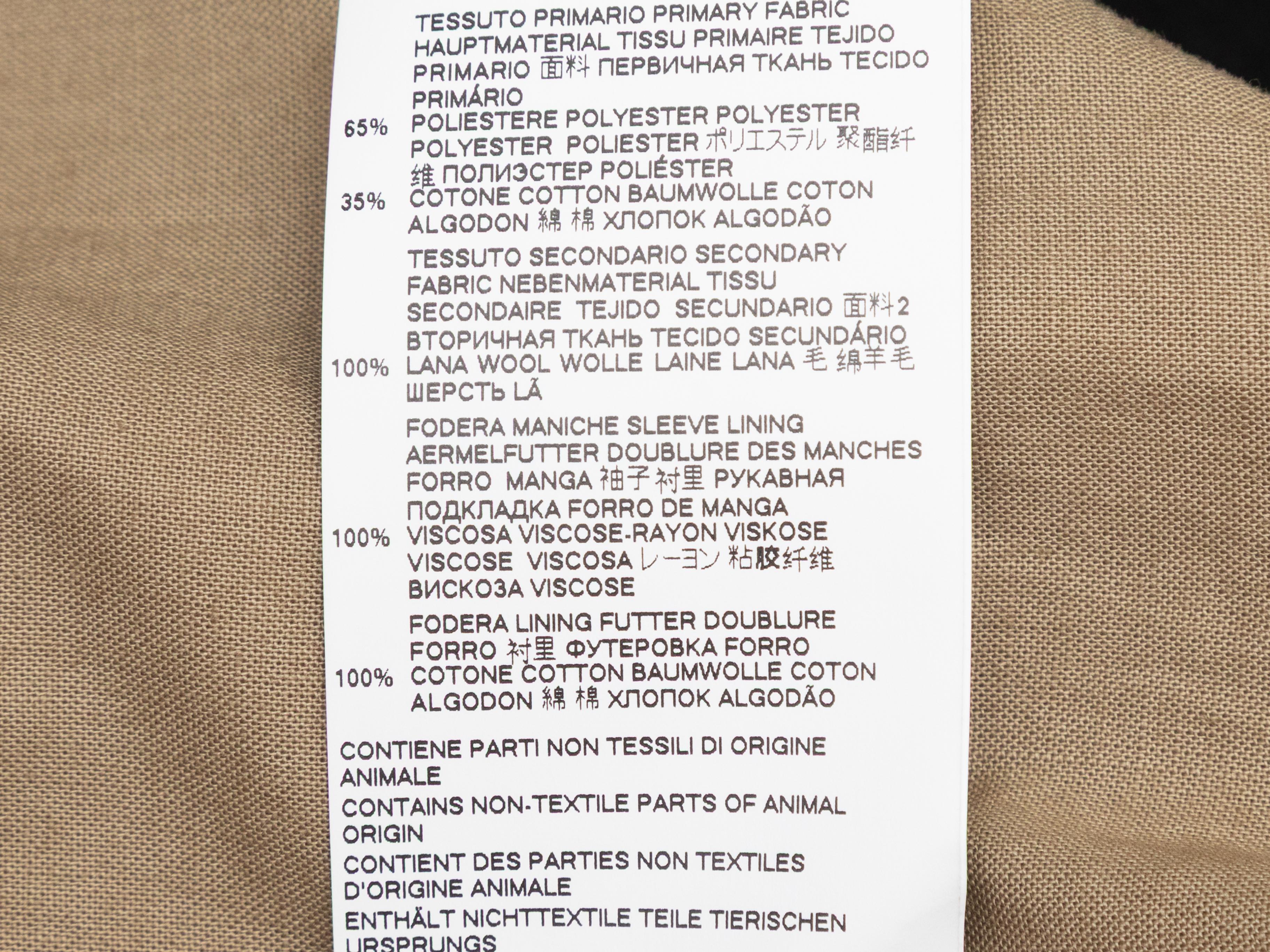 Khaki & Black Maison Margiela Color Block Trench Coat Size US M/L For Sale 1