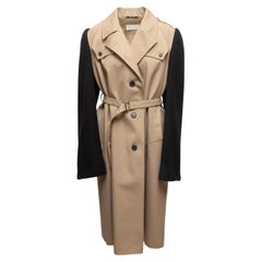 Khaki & Black Maison Margiela Color Block Trench Coat Size US M/L